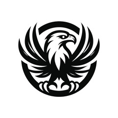 Astounding Black Eagle Logo for Professional Branding