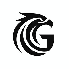 Black Eagle Logo Bold, Fiery and Energetic