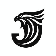 Rising Eagle Logo Symbolizing Growth and Success
