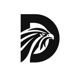 Sleek Black Eagle Logo for Professional Branding