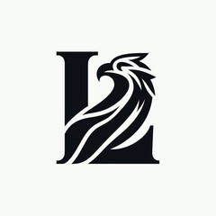 Dynamic Black Eagle Logo for Professional Branding