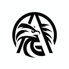 Resilient Black Eagle Logo for Professional Branding