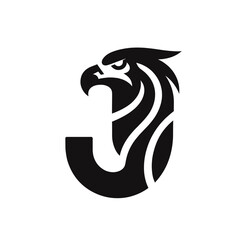Disciplined Black Eagle Logo for Professional Branding