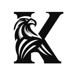 Shielded Eagle Logo Symbol of Strength and Protection