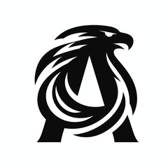 Sharp Black Eagle Logo for Professional Branding