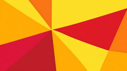 Abstract artwork showcasing colored geometric shapes radiating outwards from center