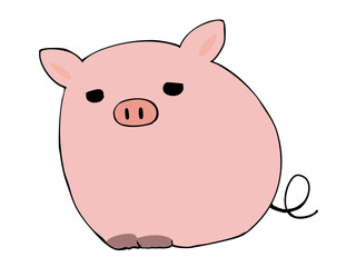 まるっこい ブタ