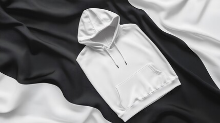 Hoodie on cloth mockup for apparel sales display