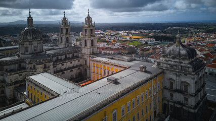 Aerial view of the National Mafra Palace