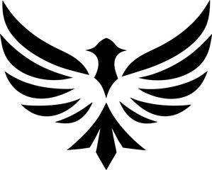 Eagle Silhouette Logo | Majestic Bird Vector Emblem