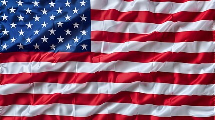 Fototapeta premium Close-up american flag,studio shot.