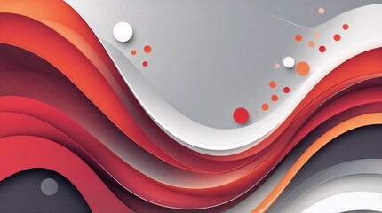Modern Abstract Digital Artwork with Dynamic Curved Lines