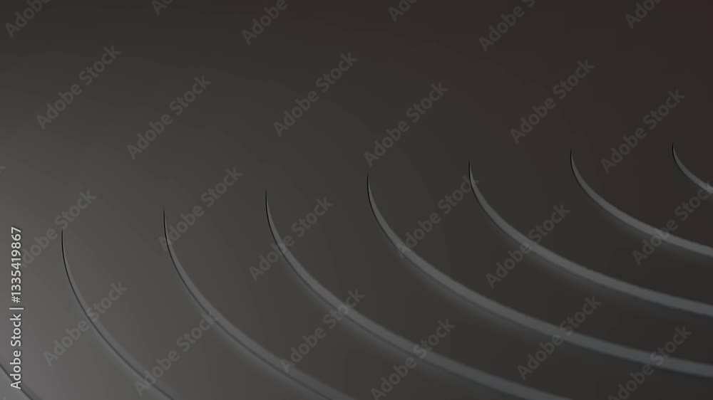 Poster abstract dark curved lines background 4k 60fps 3d looping animation