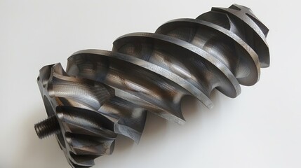 PrecisionMachined Spiral Gear Component for Industrial Machinery and Engineering Applications