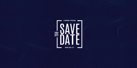 Save the date banner. Can be used for business, marketing and advertising. logo graphic design of event summit made for Technology and upcoming events