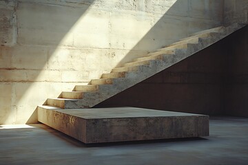 Concrete Stairs and Platform - Modern Architecture