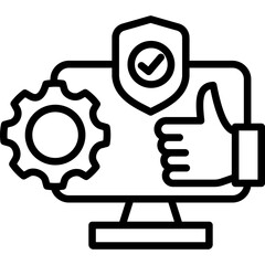 System Reliability line icon