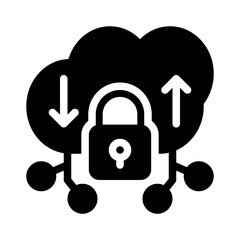 cloud glyph icon