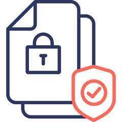 Safety Compliance line color icon