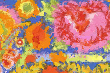 Various oil paintings, flowers, roses, peonies, phoenixes, mandarin ducks, butterflies, chrysanthemums, beautiful ones