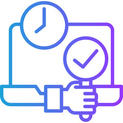 Availability line gradient icon