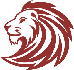 lion head mascot logo