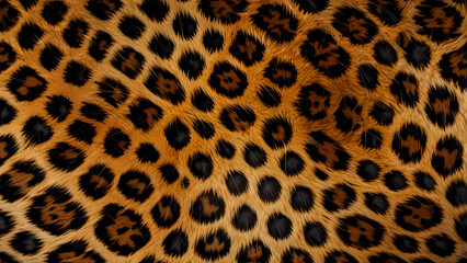 Fototapeta premium Leopard Theme Wall Poster