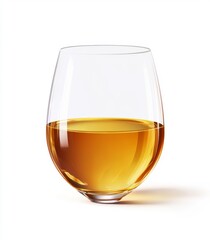 Empty Wine Glass on White Background (2)