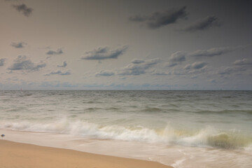 View on the coast of the North Sea at Scheveningen