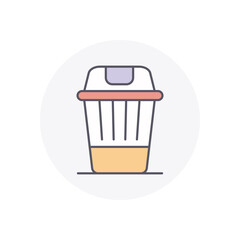 TRASH vector icon stock illustration