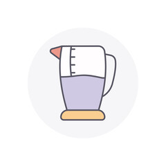 MEASURING CUP vector icon stock illustration