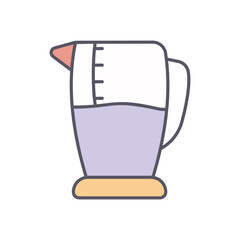 MEASURING CUP vector icon stock illustration