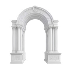 Obraz premium classic arch isolated on white