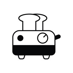 TOSTER vector icon stock illustration