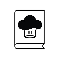 RECIPE BOOK vector icon stock illustration