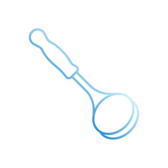 LADLE vector icon stock illustration