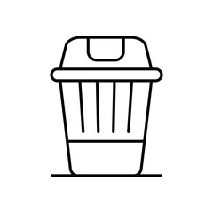 TRASH vector icon stock illustration