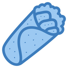 Breakfast Burrito Icon Element For Design