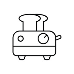 TOSTER vector icon stock illustration
