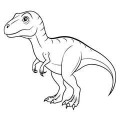 Fototapeta premium a detailed illustration of a Tyrannosaurus Rex dinosaur