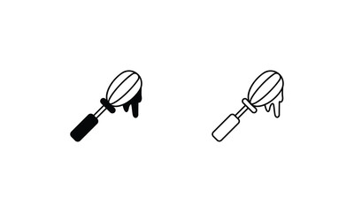 WHISK  icons set vector stock illustration