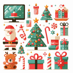 background, christmas, card, illustration, decoration, xmas, greeting, design, winter, white, vector, holiday, celebration, art, banner, happy, merry, tree, abstract, graphic, year, red, season, decem