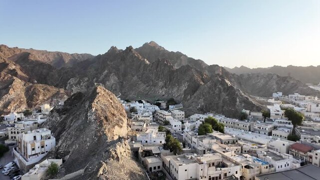 Nice view taken from Mutrah Fort in Muscat Oman
