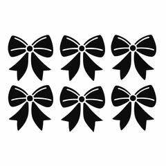 A vibrant set of colorful bows and bow ties in a festive design with ribbons, gold accents, and satin texture, perfect for holiday celebrations and gift decorations