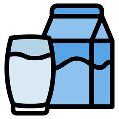Milk Icon Element For Design