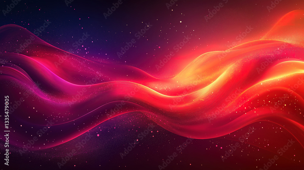 Poster warm red and orange glowing bokeh lights creating a vibrant abstract background perfect