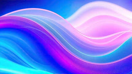Naklejka premium Dynamic waves in shades of blue pink and purple merge seamlessly creating a captivating visual effect that evokes a sense of movement and energy