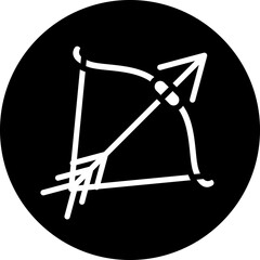 Archery Bow Icon Style
