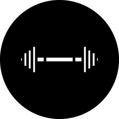 Weightlifting Barbell Icon Style