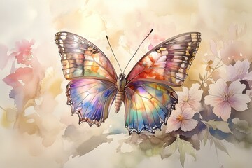 Rainbow Wings of a Butterfly, Rainbows